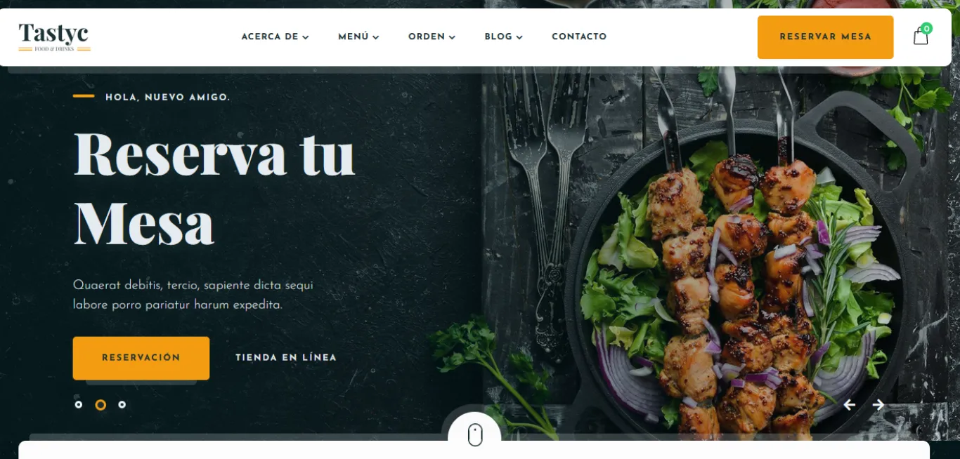 Nueva web y reservas